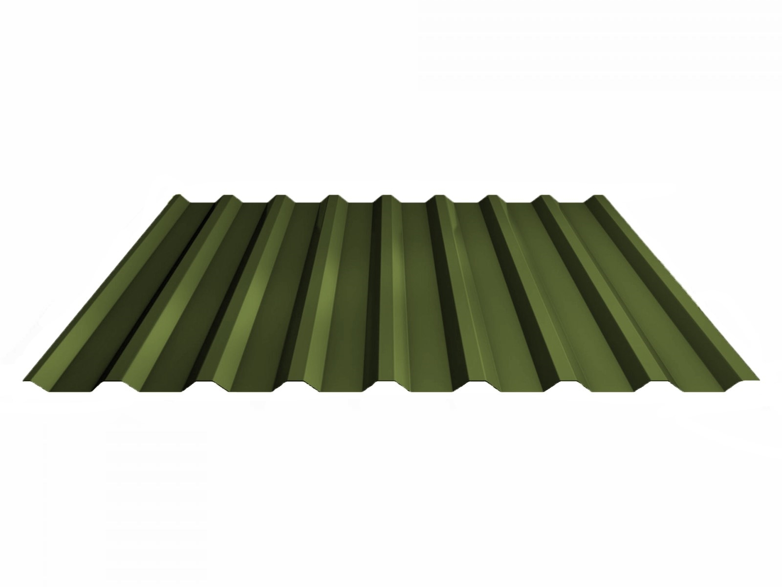 Stalen damwand dakplaat, 20/1090, 0.55mm, HPS Olive Green (±RAL 6003)