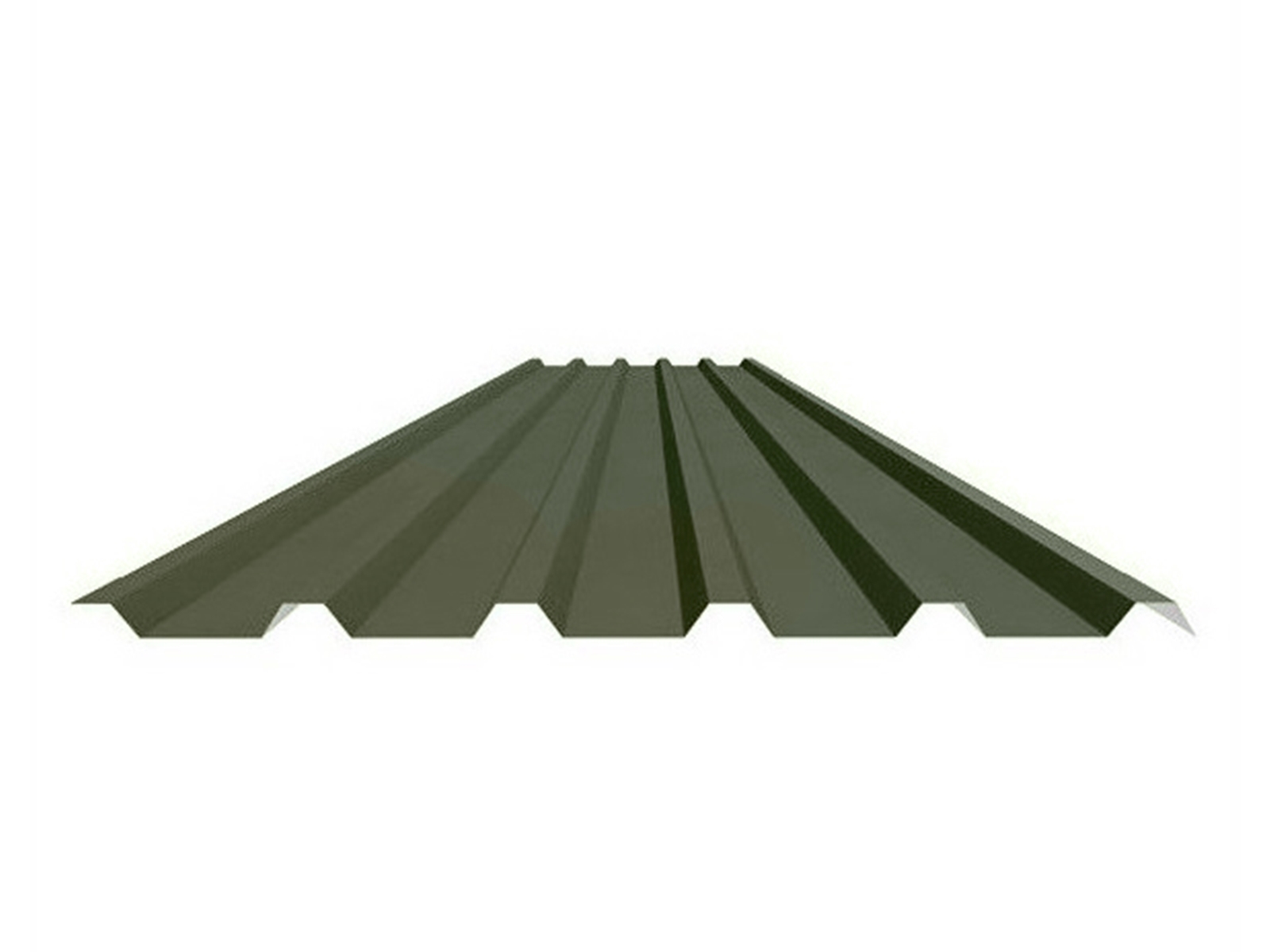 Stalen damwand dakplaat, 35/1035, 0.70mm, HPS Olive Green (±RAL 6003)