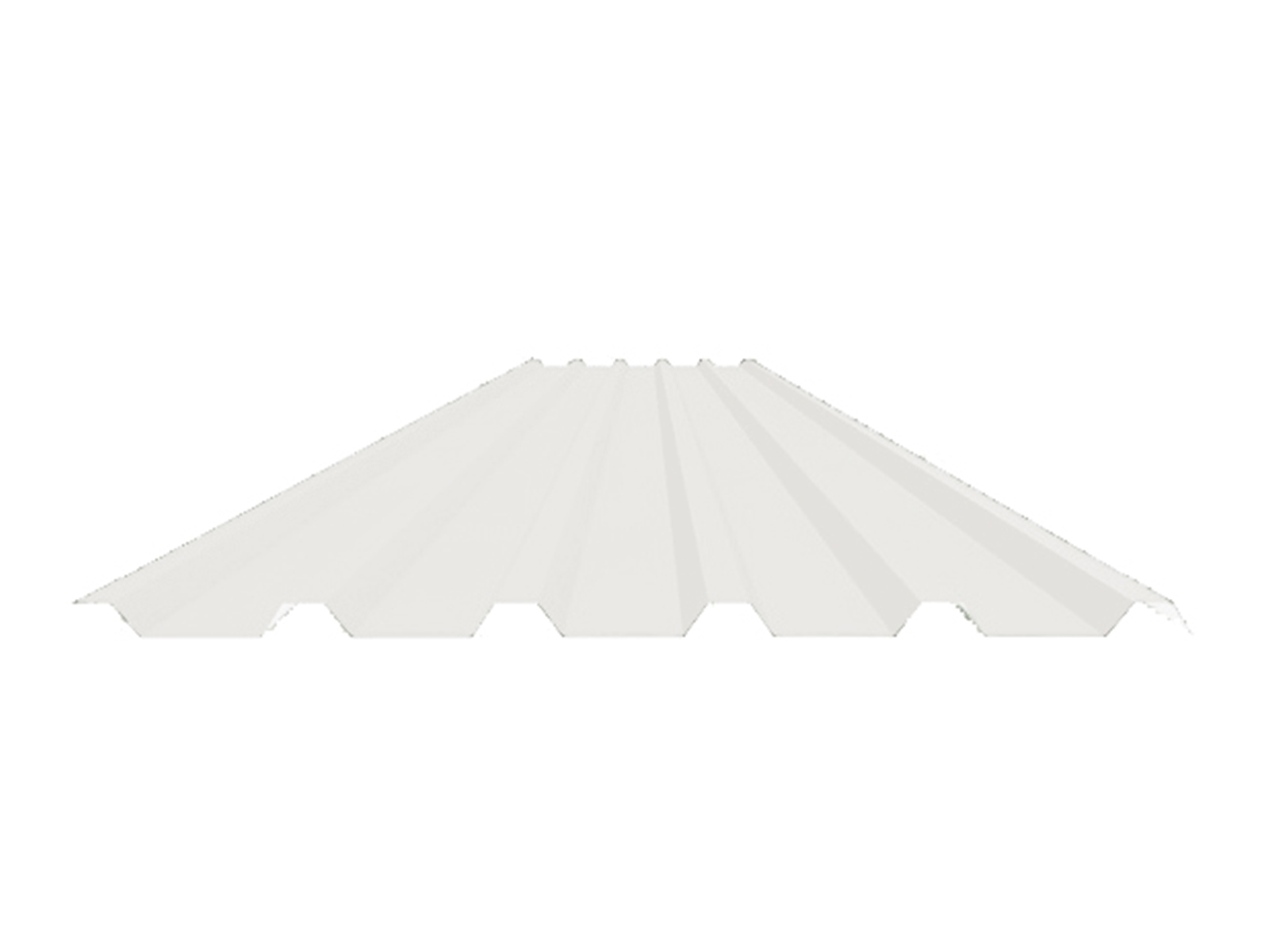 Stalen damwand dakplaat, 35/1035, 0.63mm, SDP50 Grijswit (±RAL 9002)