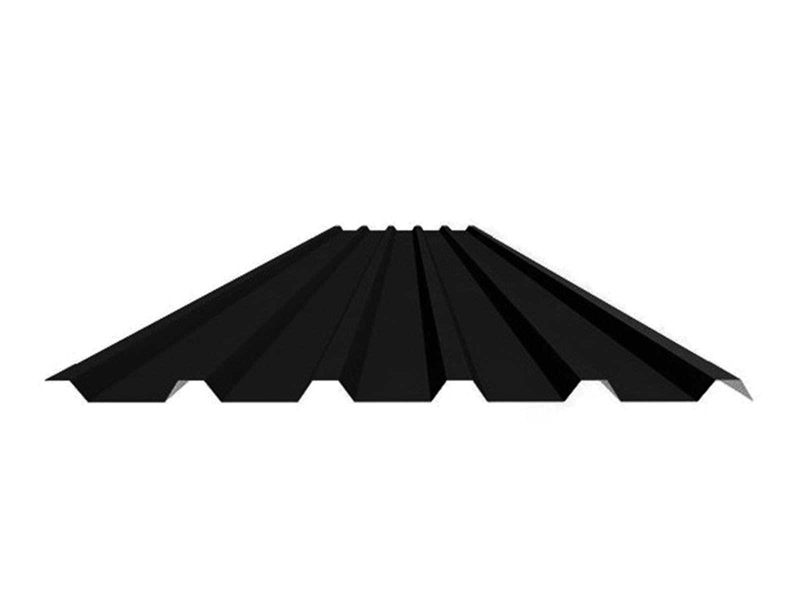 Stalen damwand dakplaat, 35/1035, Zwart (±RAL 9005), 4000mm