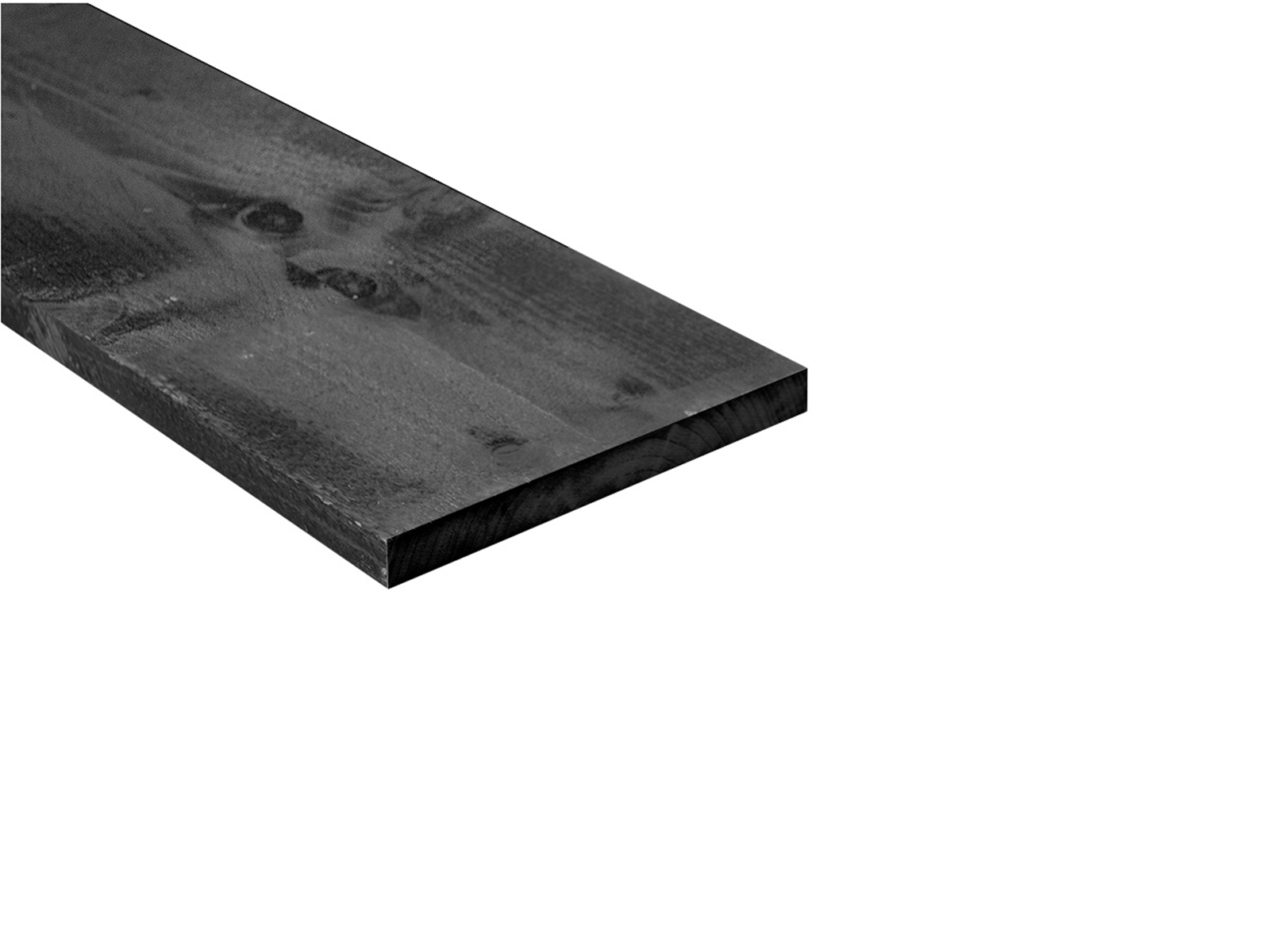 Douglas houten plank, 22x200mm, zwart