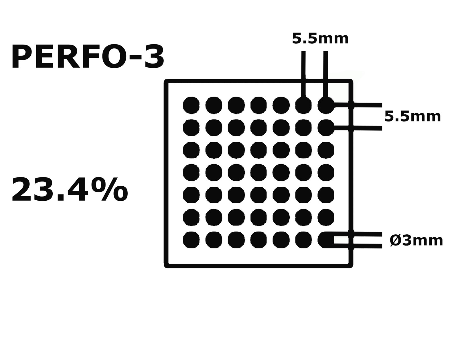 Stalen damwandplaat, 35/1035, 0.63mm, PERFO-3, HPS200 Ultra (Standaard+) (Op lengtemaat)
