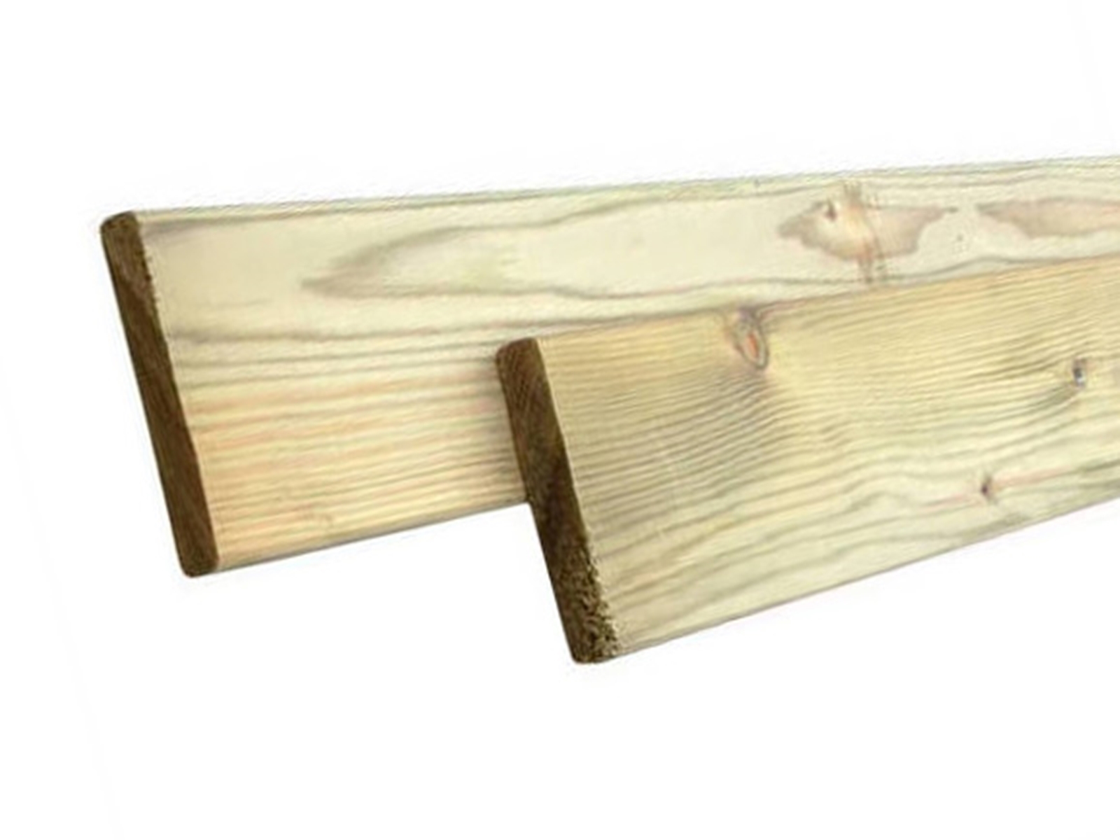 NE-vuren houten plank (klamp) ±19x95mm, geschaafd, VDV geïmpregneerd, 4200mm