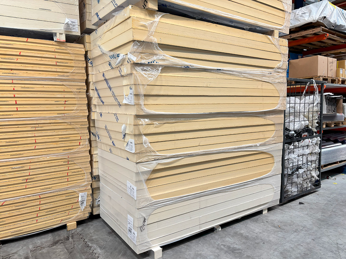 Unilin PIR isolatieplaat, 100mm, v.v. rechte kanten, afmeting 2400x1200mm (B-keus)