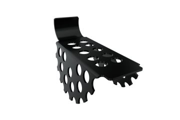 Verzinkt stalen HWA bladvanger, tbv. goot type 125/88mm Zwart (±RAL 9005)