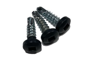 Zelfborende schroef, verzinkt, bolkop, SQ-2, RAL 7016, 4.2x16mm (250 stuks)