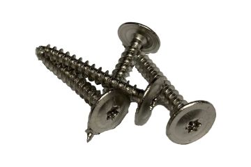 RVS felsplaatschroef voor op hout, Torx 15, 4.0x30mm (100 stuks)