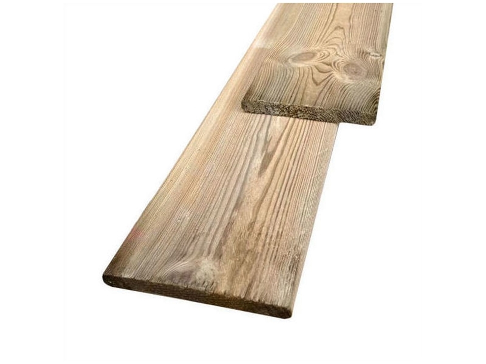 Grenen tuinplank, ±16x140mm, geschaafd, geïmpregneerd