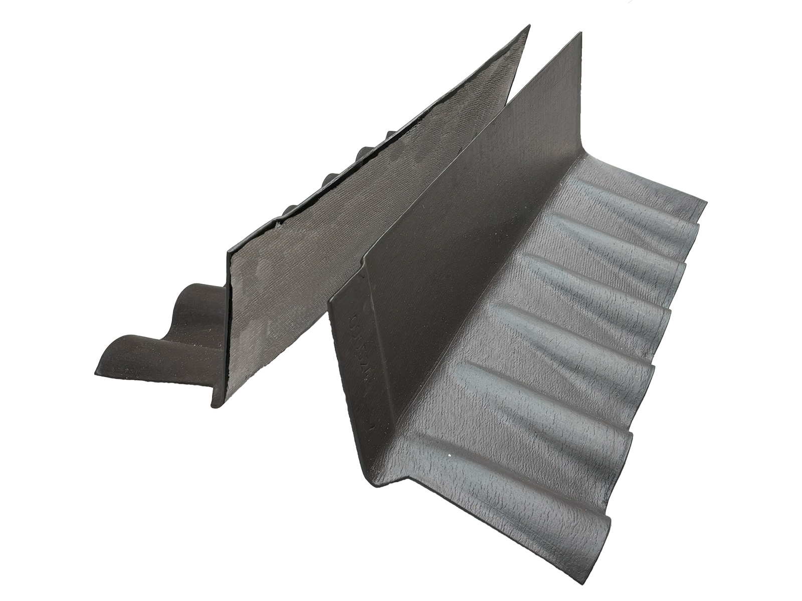 Humanit muuraansluitstuk, Zwart, 1100mm