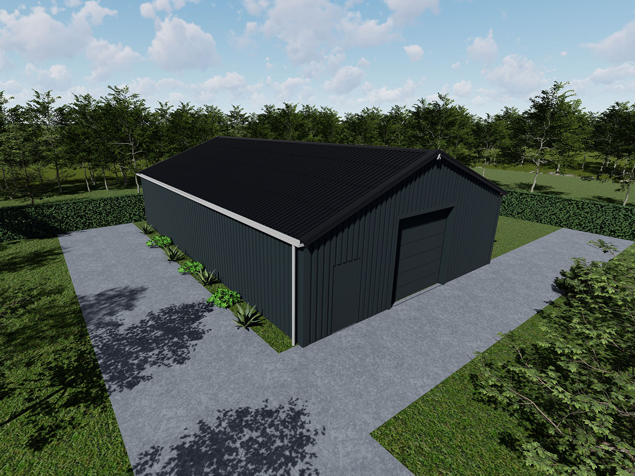 Loods ongeïsoleerd, 10x15 meter, vergunningsvrij (bouwpakket)
