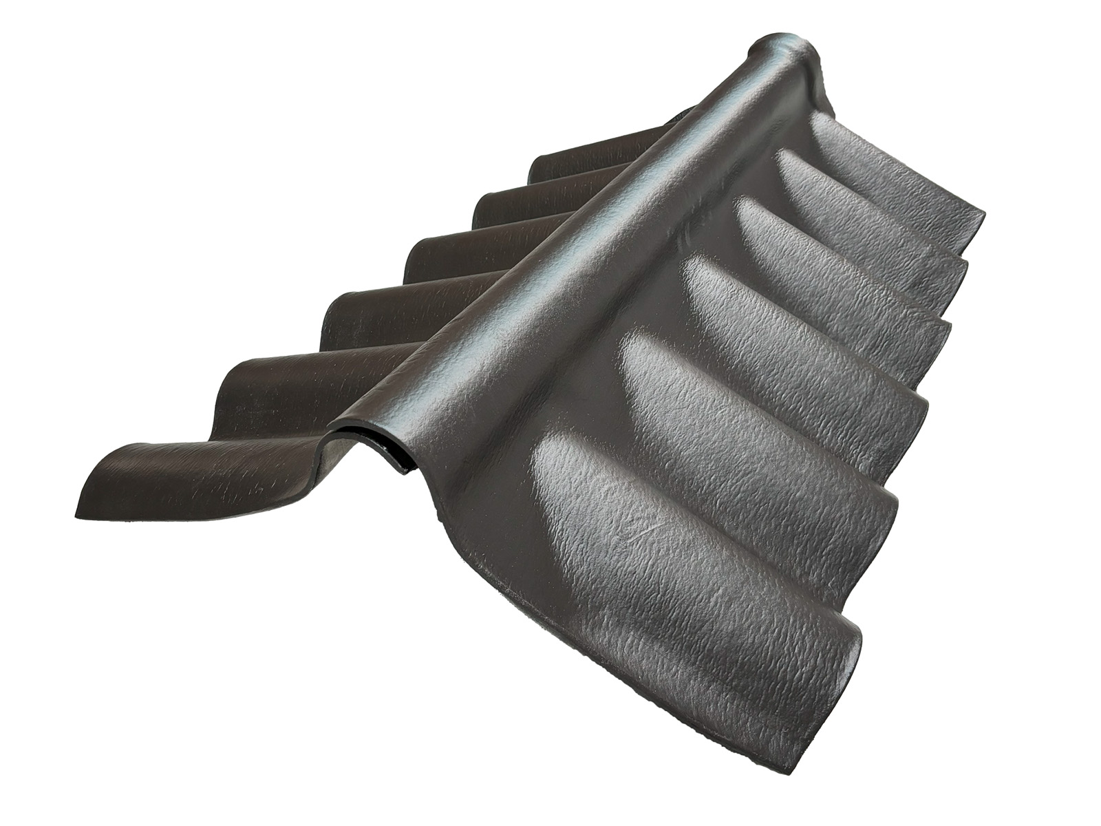 Humanit scharniernok, 2-delig, Golf, Zwart, 1100mm