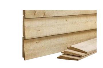 NE-vuren Zweeds rabat houten plank (bevelsiding)