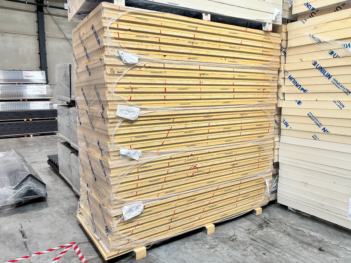 PIR isolatieplaat, 80mm, v.v. rechte kanten, afmeting 2400x1200mm